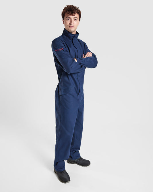 ROLY WRK BLAZER Unisex flame-retardant work overalls in navy blue - promotional clothing printed with your company logo