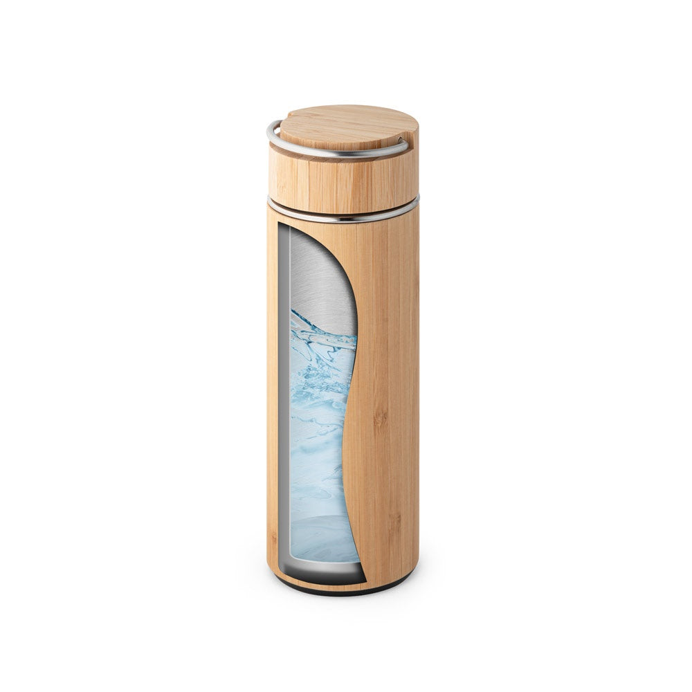 SOW promotional thermal bottle in natural with custom logo branding