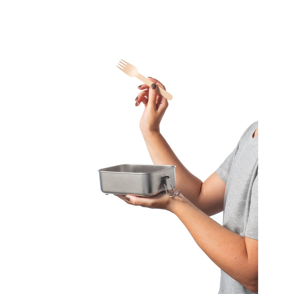 ALLSPICE promotional kitchen accessory in satin silver with custom logo branding