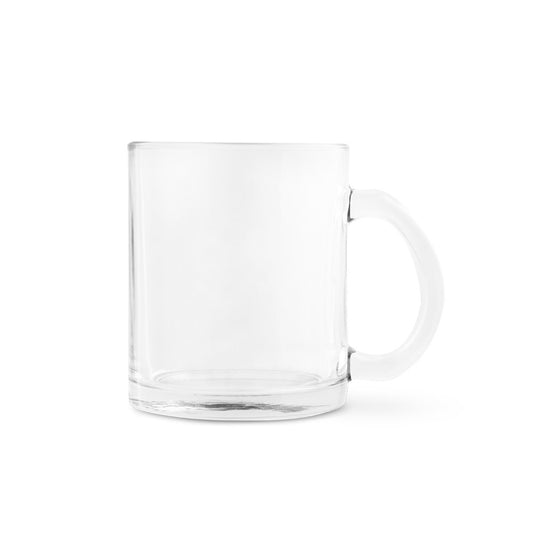 CARMO promotional mug in transparent (detail view) with custom logo branding