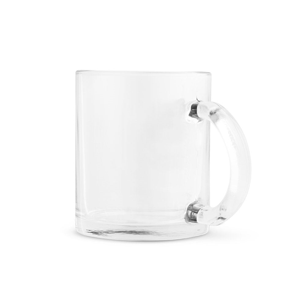CARMO promotional mug in transparent (detail view) with custom logo branding