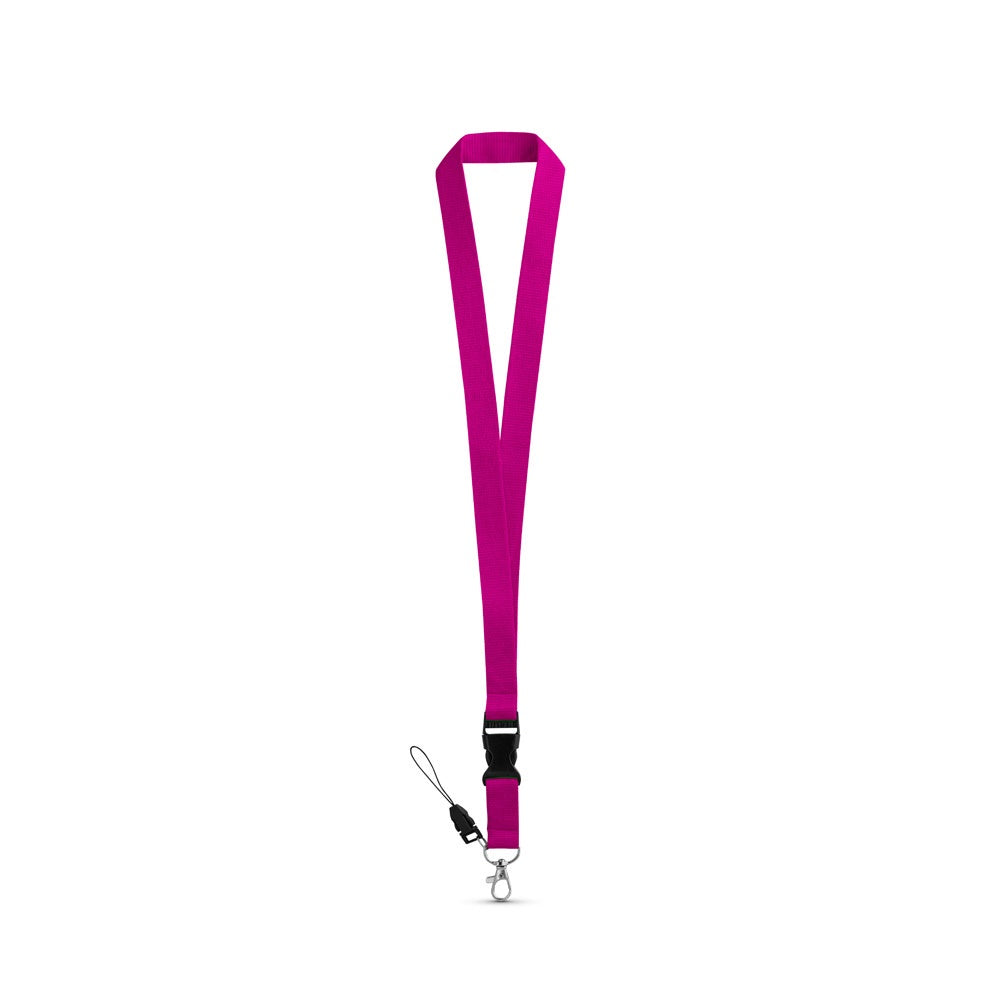 ANQUETIL promotional lanyard in purple with custom logo branding