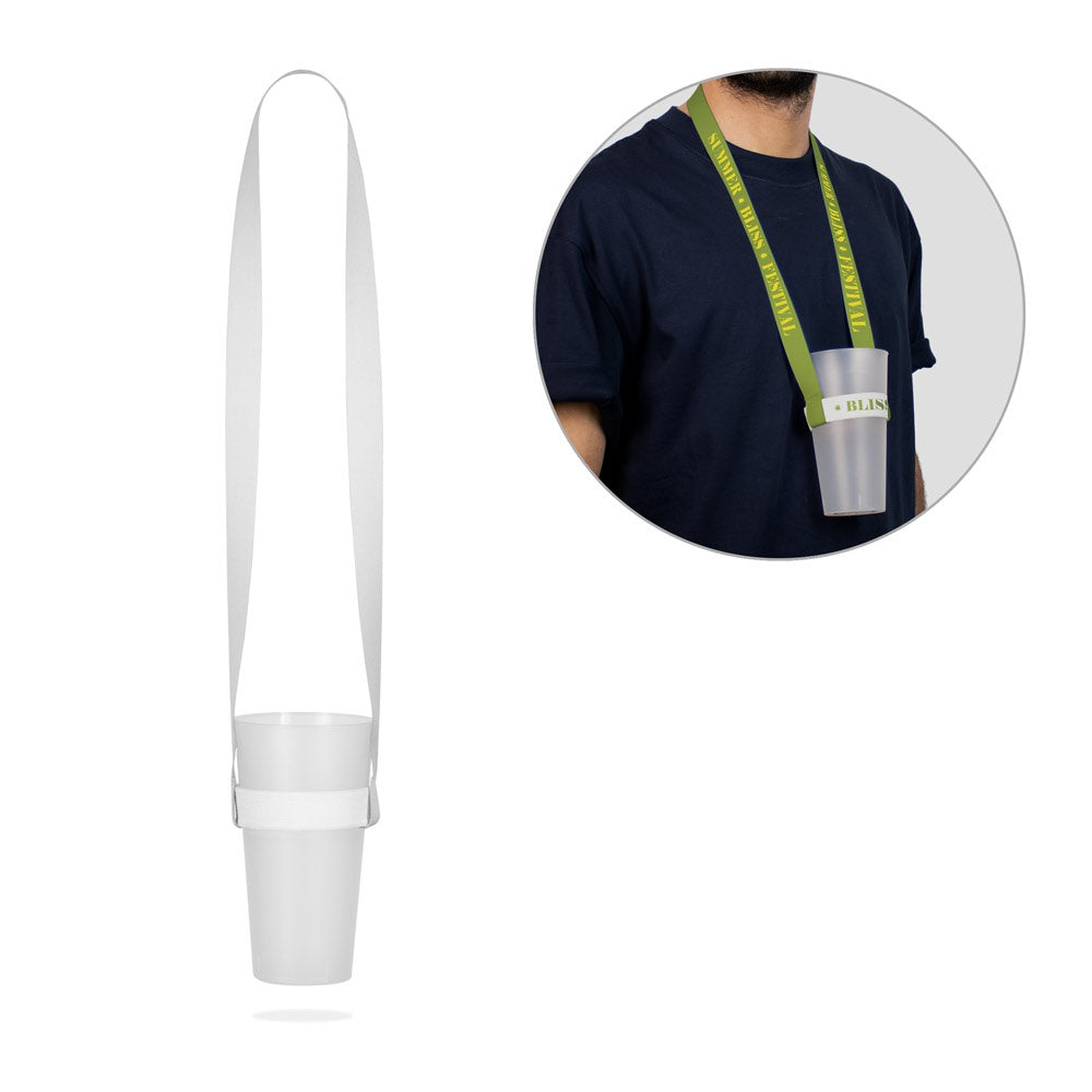 OXFORD promotional lanyard (complete set view) with custom logo branding