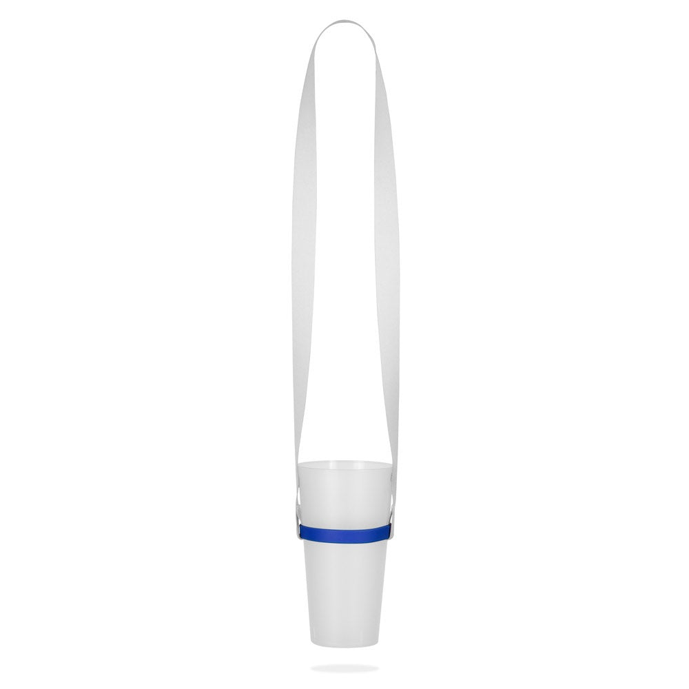 BOLTON promotional lanyard in 303 - blue (detail view) with custom logo branding
