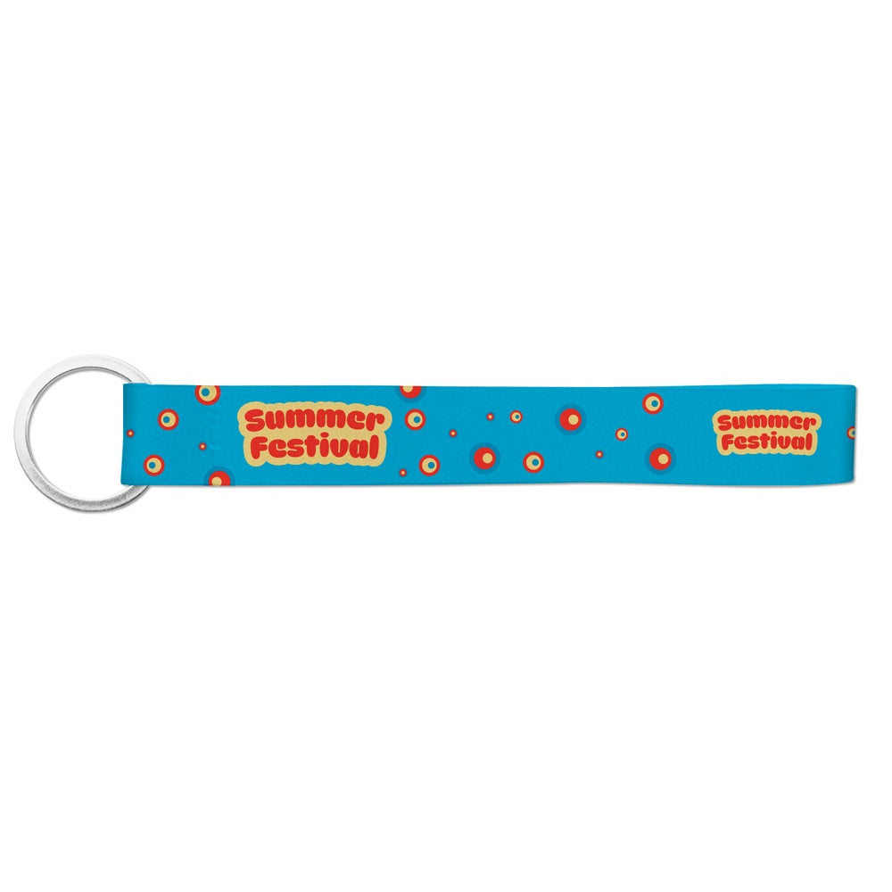 TELFORD promotional lanyard in 301 - white with custom logo branding