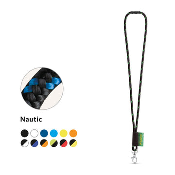 MANSFIELD promotional lanyard (complete set view) with custom logo branding