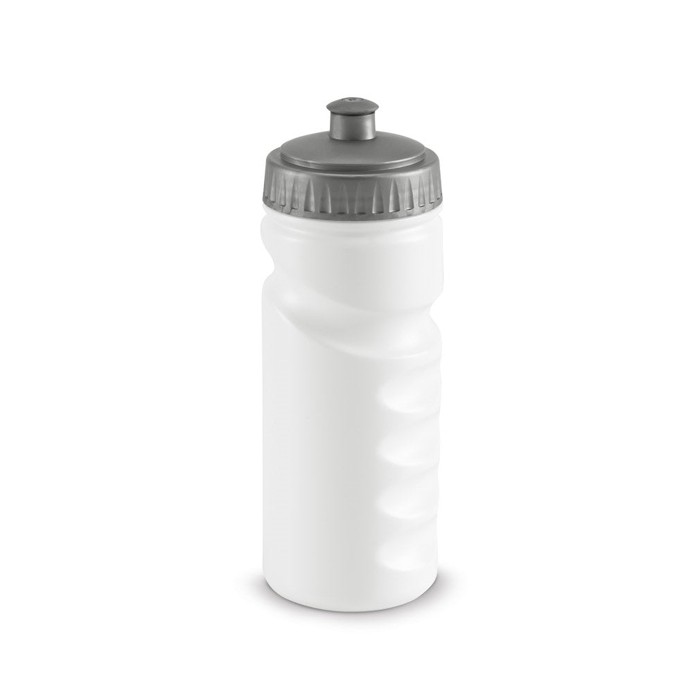 LOWRY promotional bottle in satin silver with custom logo branding