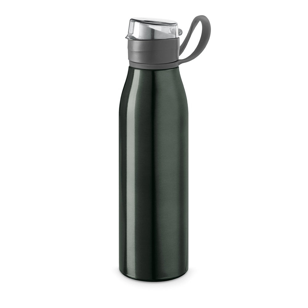 KORVER promotional bottle in gun metal with custom logo branding