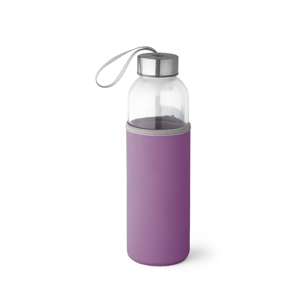 RAISE promotional bottle in purple with custom logo branding