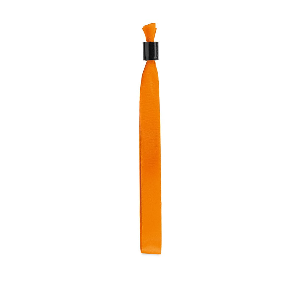 SECCUR promotional sports accessory in orange (detail view) with custom logo branding