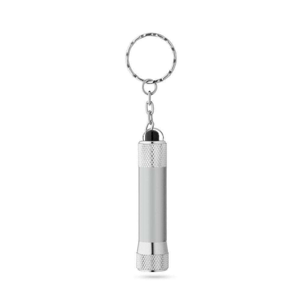 RE-LERGAN promotional event giveaway in satin silver (detail view) with custom logo branding