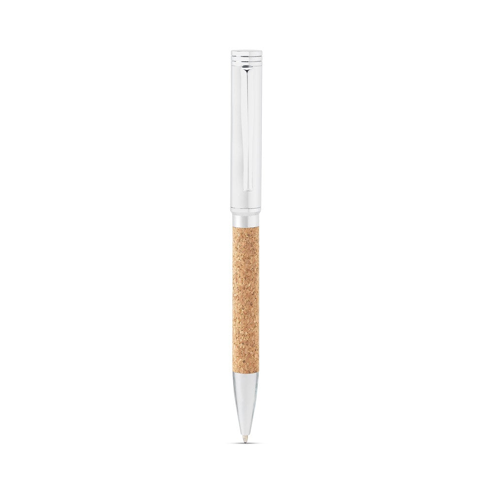 EVANS promotional writing set in natural with custom logo branding