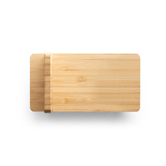 LANGE promotional power bank in natural (detail view) with custom logo branding