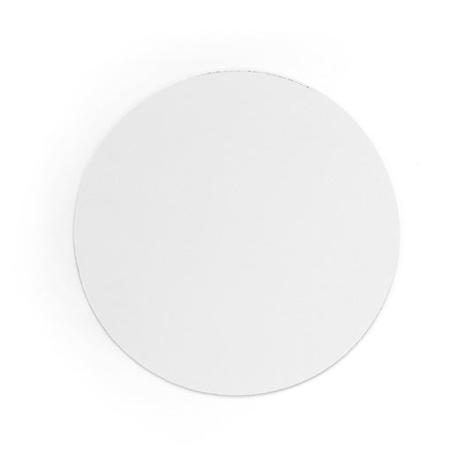 BLAIR ROUND promotional tech gadget in white (detail view) with custom logo branding