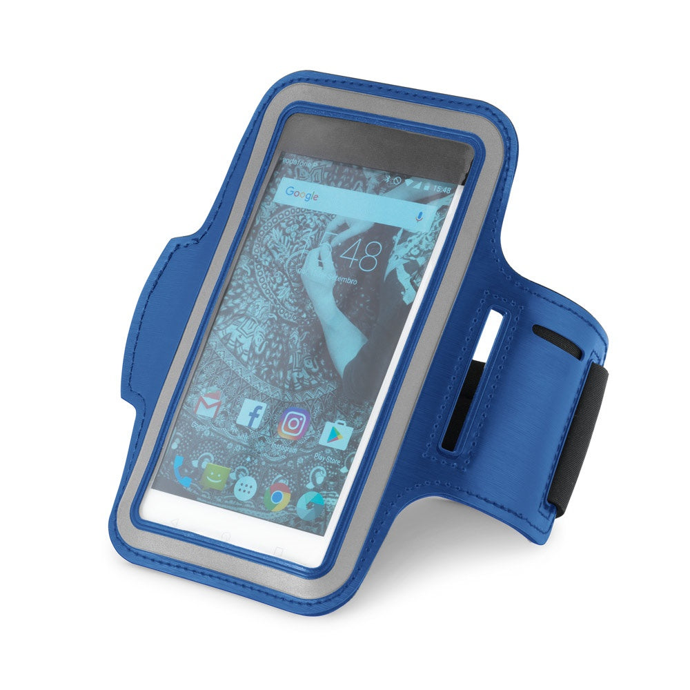 CONFOR promotional tech gadget in royal blue with custom logo branding