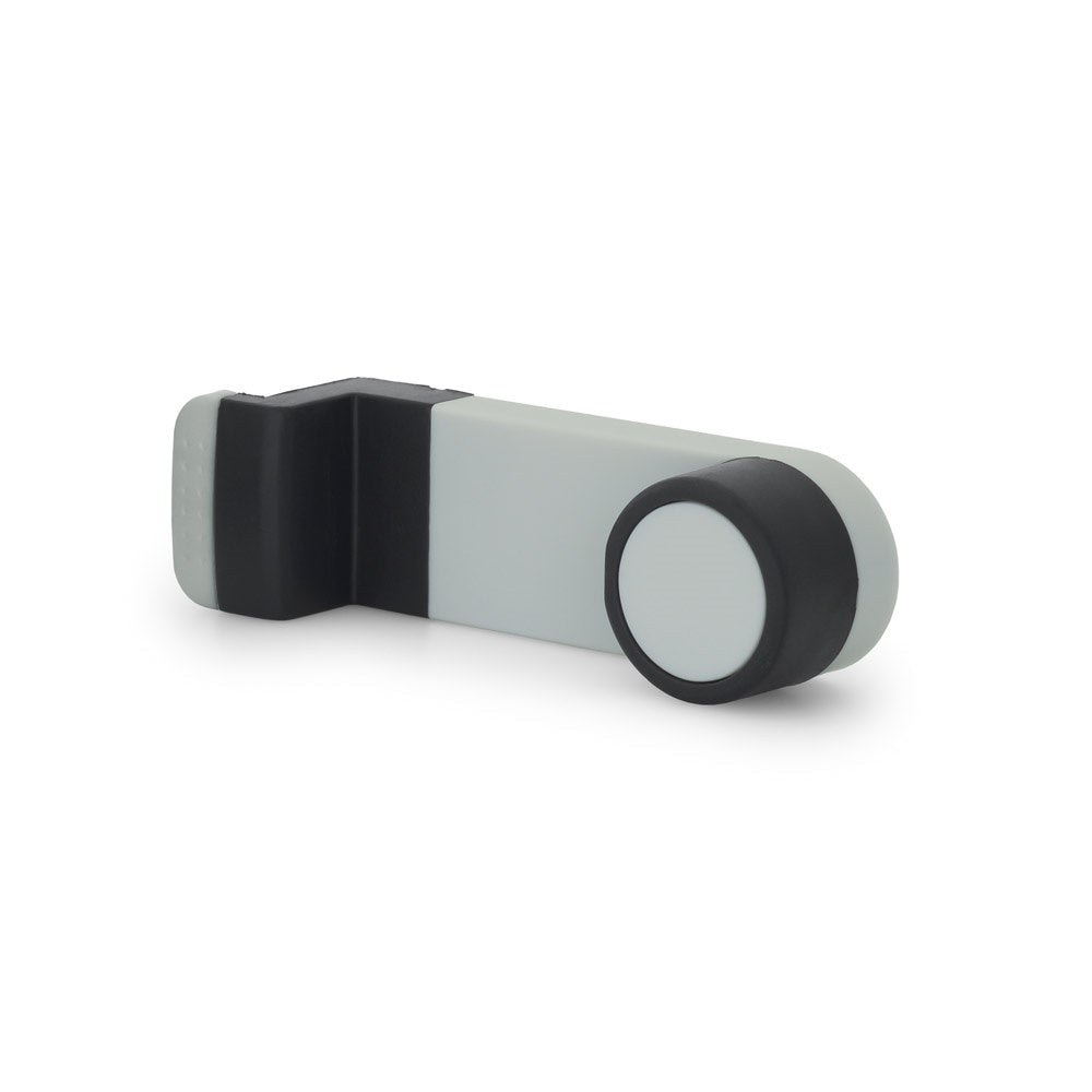 EULER promotional tech gadget in light grey (detail view) with custom logo branding