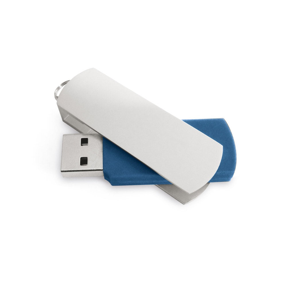 BOYLE 8GB promotional USB drive in blue with custom logo branding