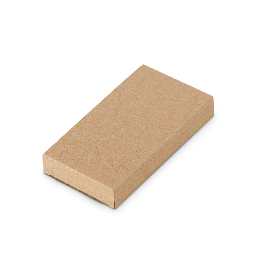MOTT promotional power bank in natural (gift box packaging) with custom logo branding