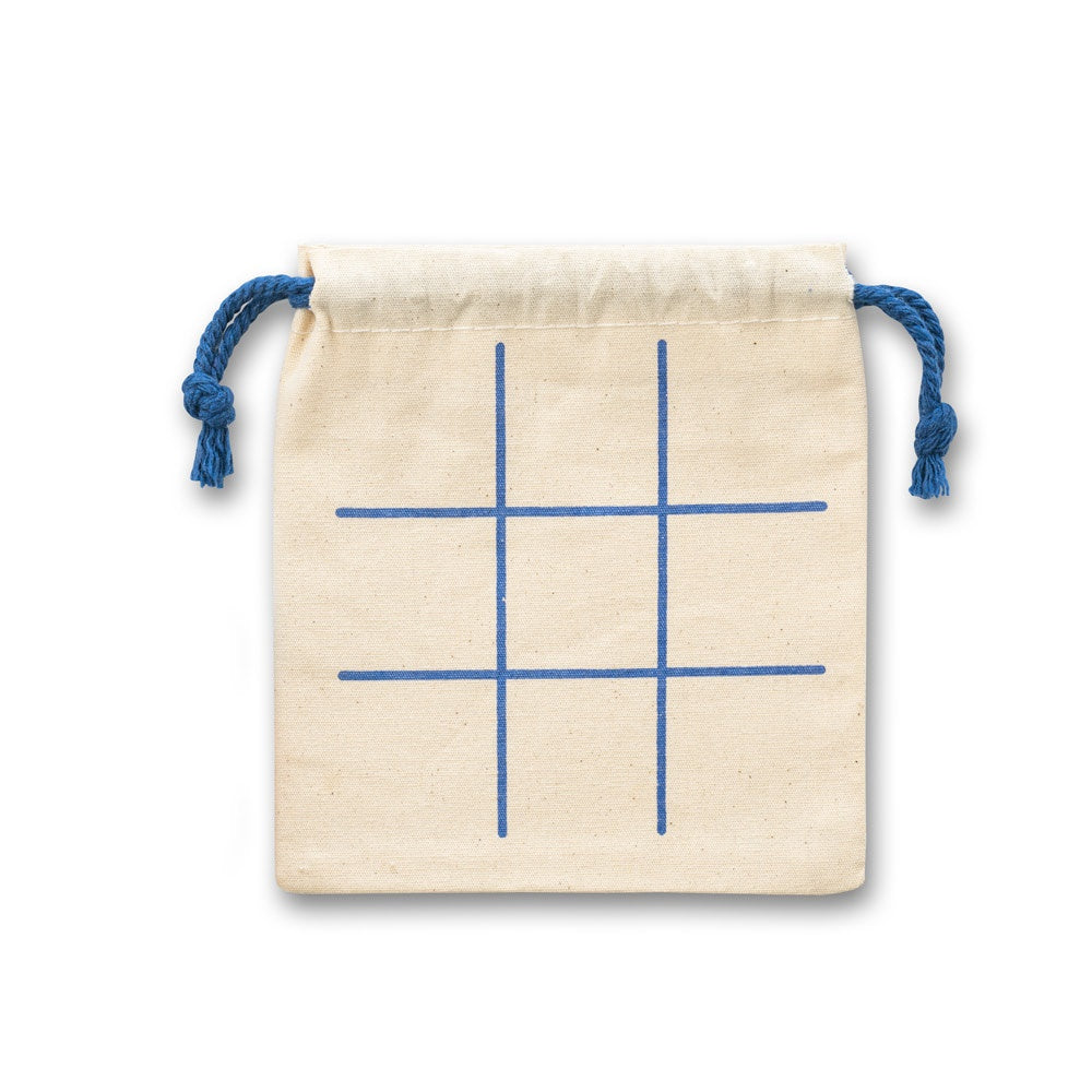 CROSSES promotional game in light natural (detail view) with custom logo branding