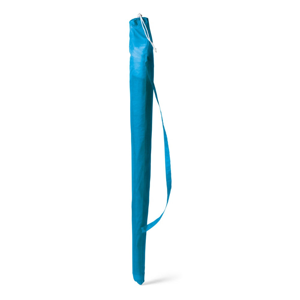 DERING promotional travel accessory in light blue with custom logo branding