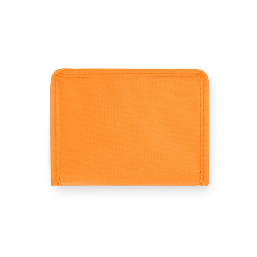 IZMIR promotional cooler bag in orange (detail view) with custom logo branding