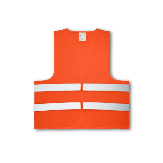YELLOWSTONE promotional hi-vis safety item in orange with custom logo branding