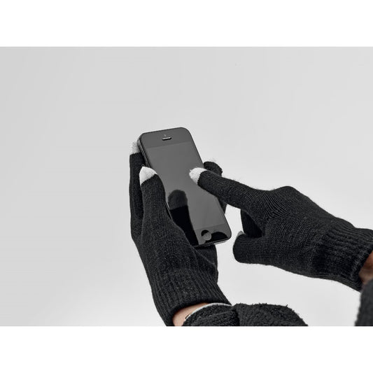THOM promotional apparel accessory in black (detail view) with custom logo branding