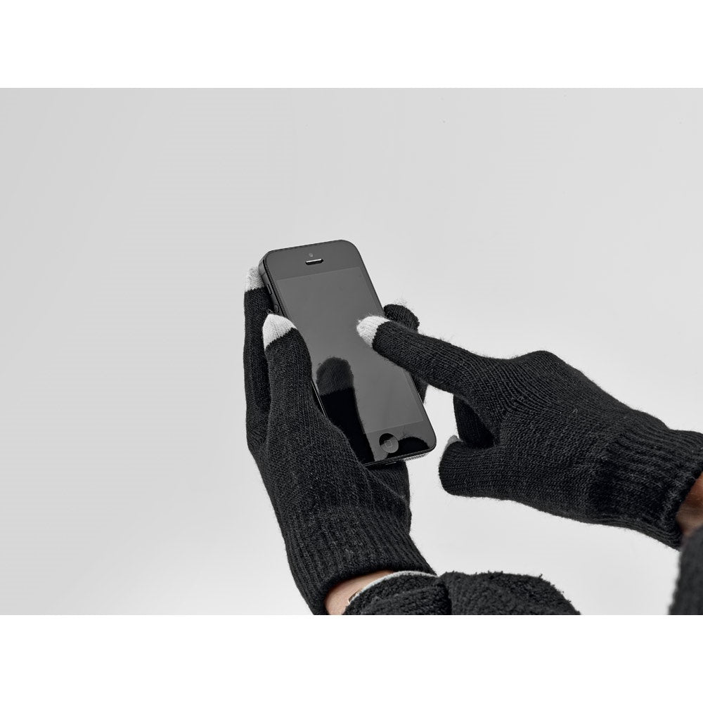 THOM promotional apparel accessory in black (detail view) with custom logo branding