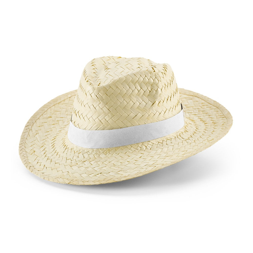 EDWARD POLI promotional hat in white with custom logo branding