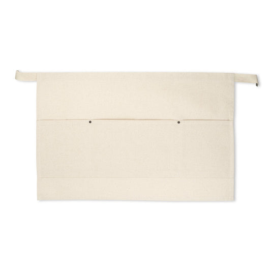 CHICORY promotional workwear garment in natural (detail view) with custom logo branding