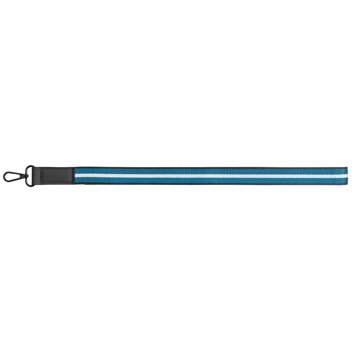 Newport rPET Woven Chevron Phone Strap Lanyard promotional lanyard in navy blue printed with your company logo