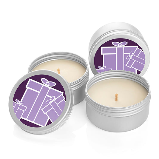 Natural Wax Candle in a Tin (100g) | Branded wellness gifts