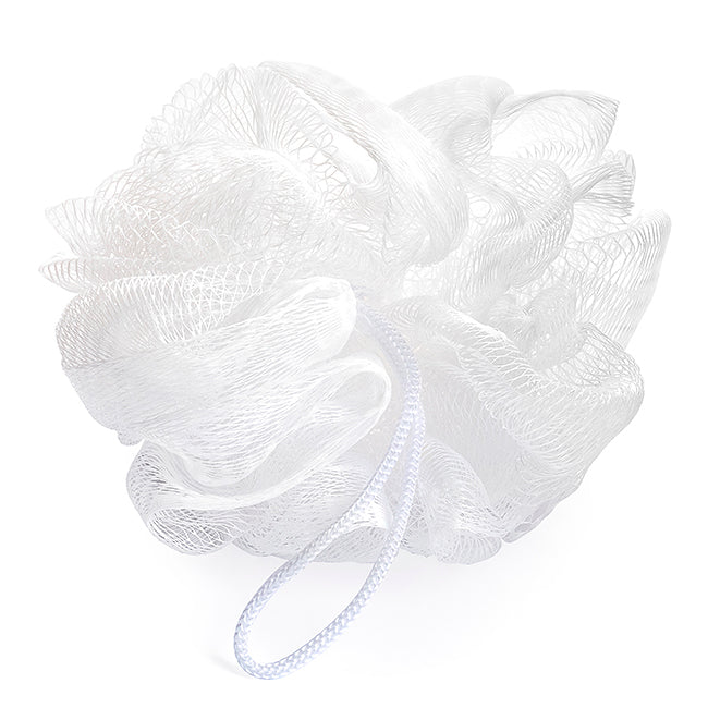 Éponge corporelle rPET blanche (20g) | Cadeaux bien-être de marque