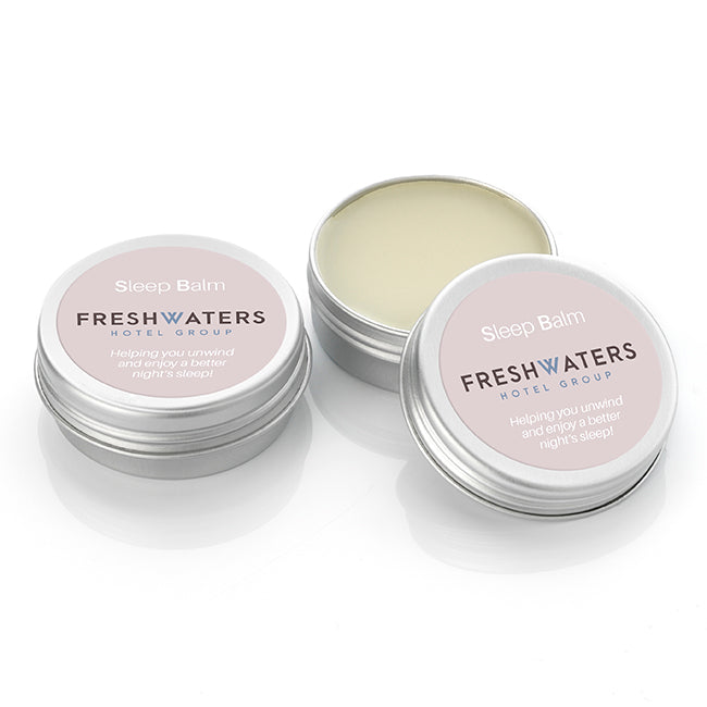 Relaxing/Sleep Balm in an Aluminium Jar (10ml) | Branded wellness gifts