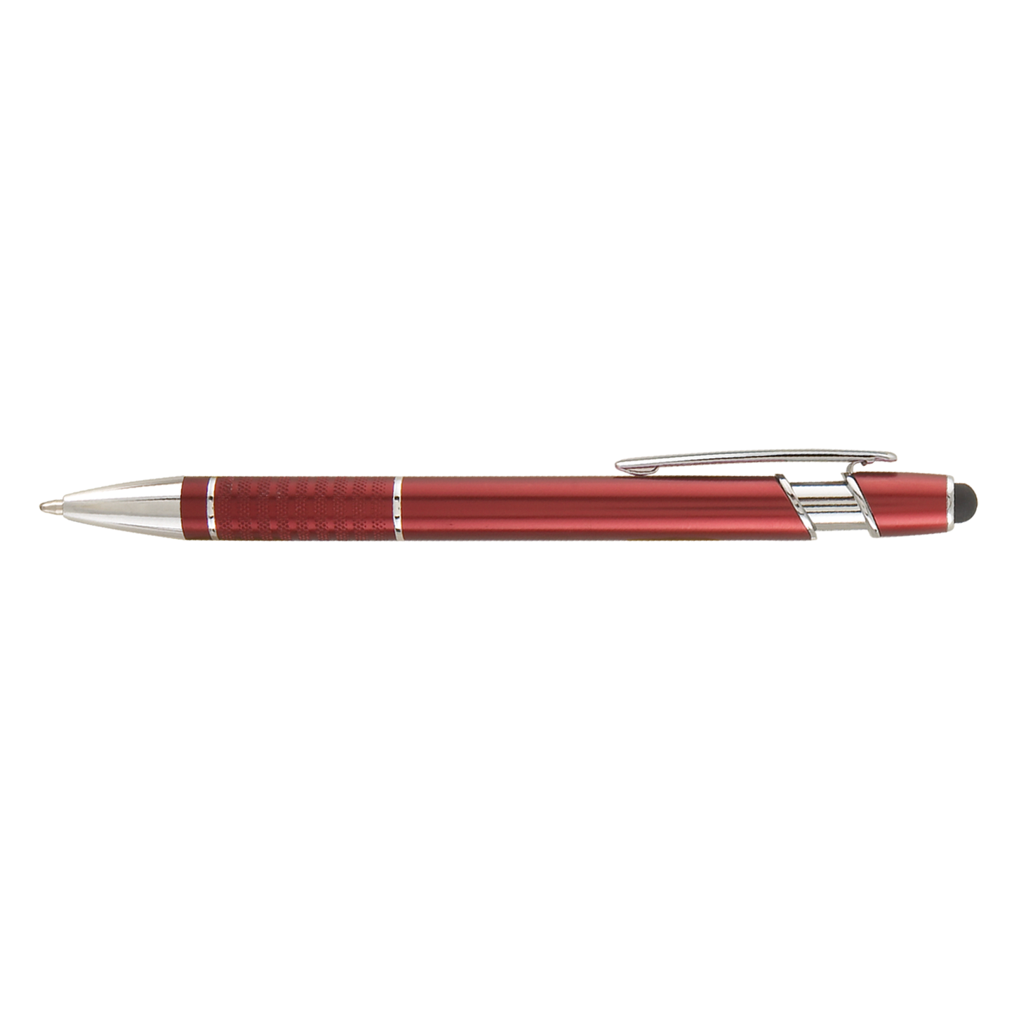 Prince Matte Stylus Pen promotional pen in burgundy laser engraved with your company logo