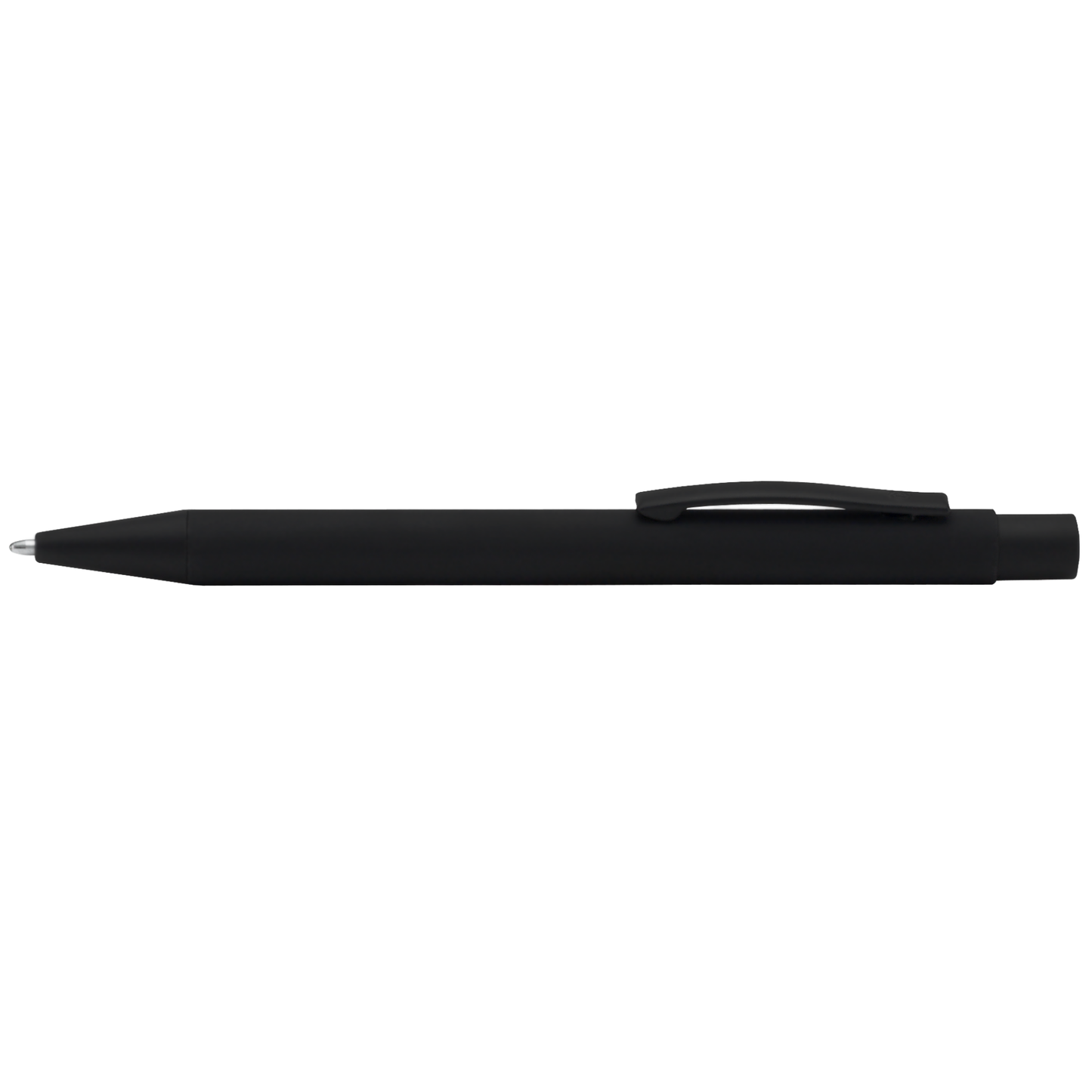 Bowie All Black Pen promotional pen in black laser engraved with your company logo