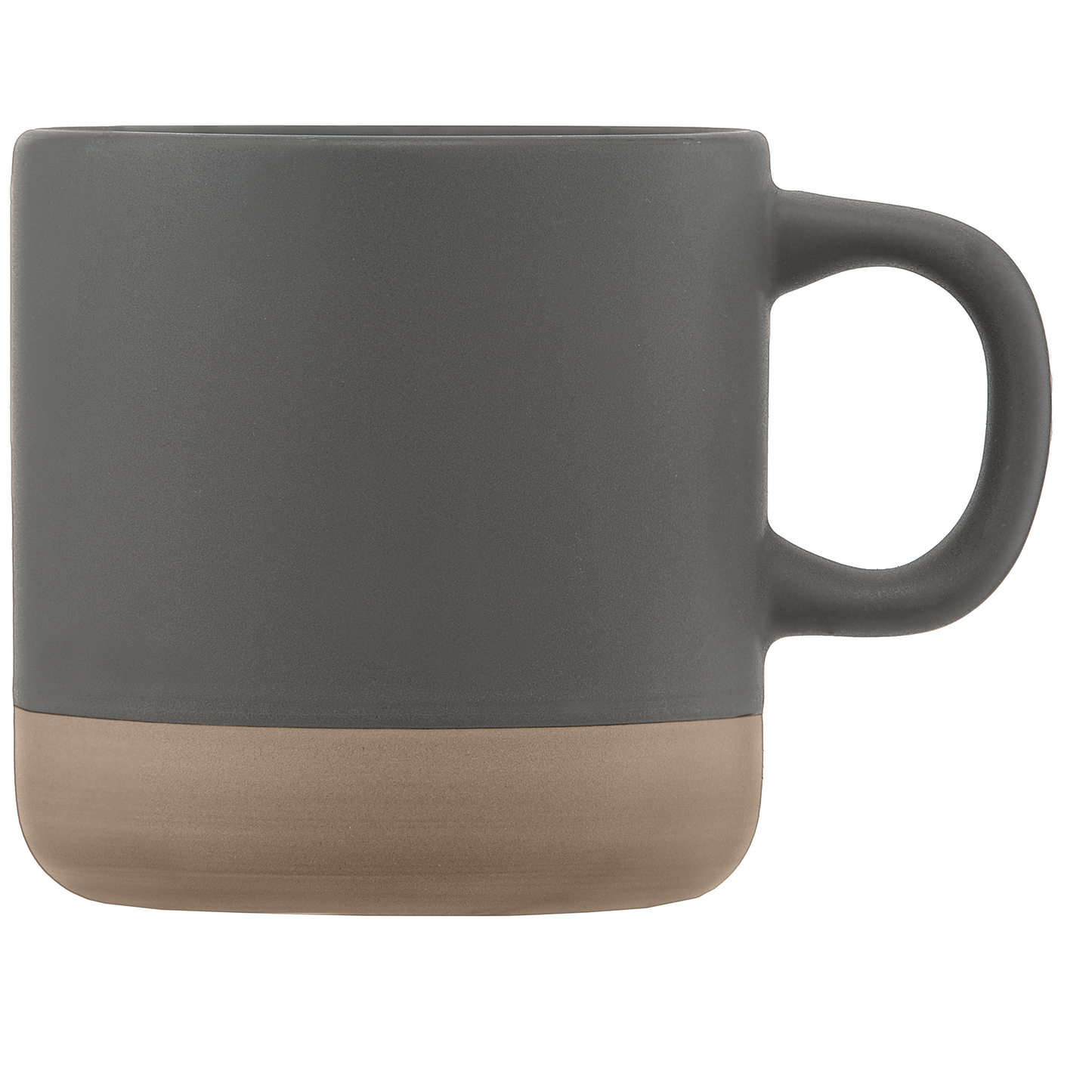 Terra promotional mug in gray printed with your company logo