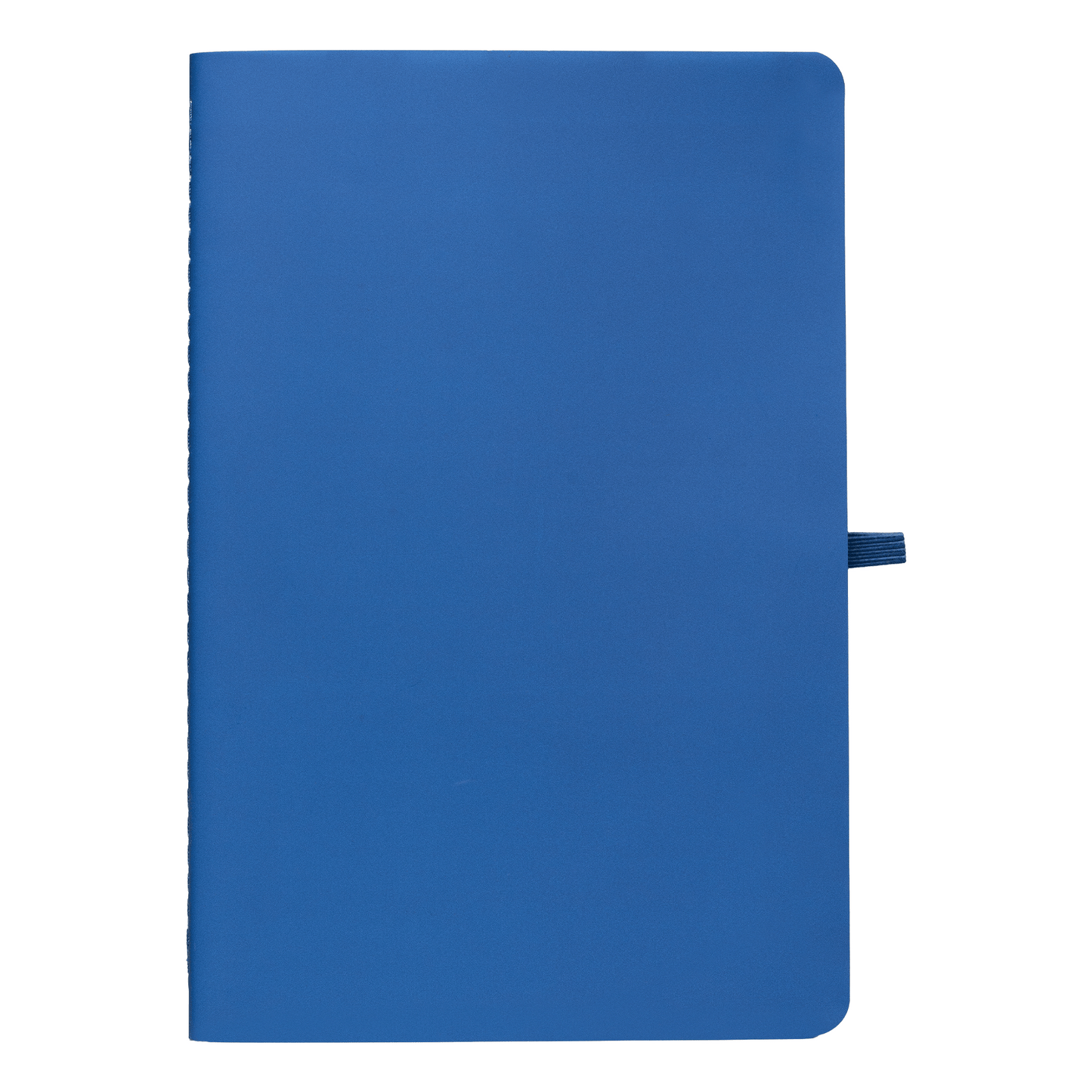 Monolith Stone Paper Soft Touch Lined Journal promotional notebook in royal blue printed with your company logo