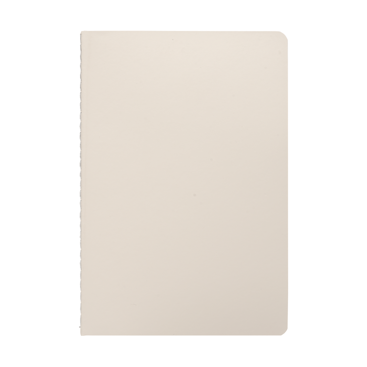 Eilo Recycled Contrast Stitch Journal promotional notebook in dune warm grey printed with your company logo