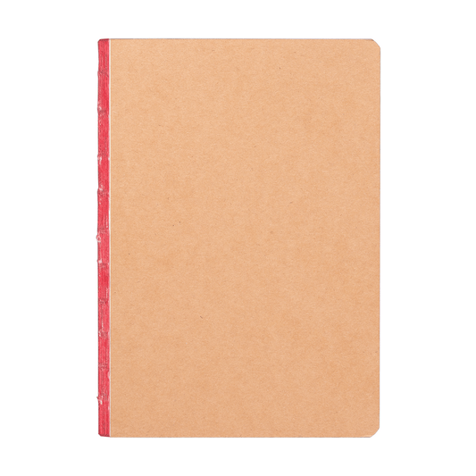Romy Kraft Cover Colour Edge Journal promotional notebook in red printed with your company logo