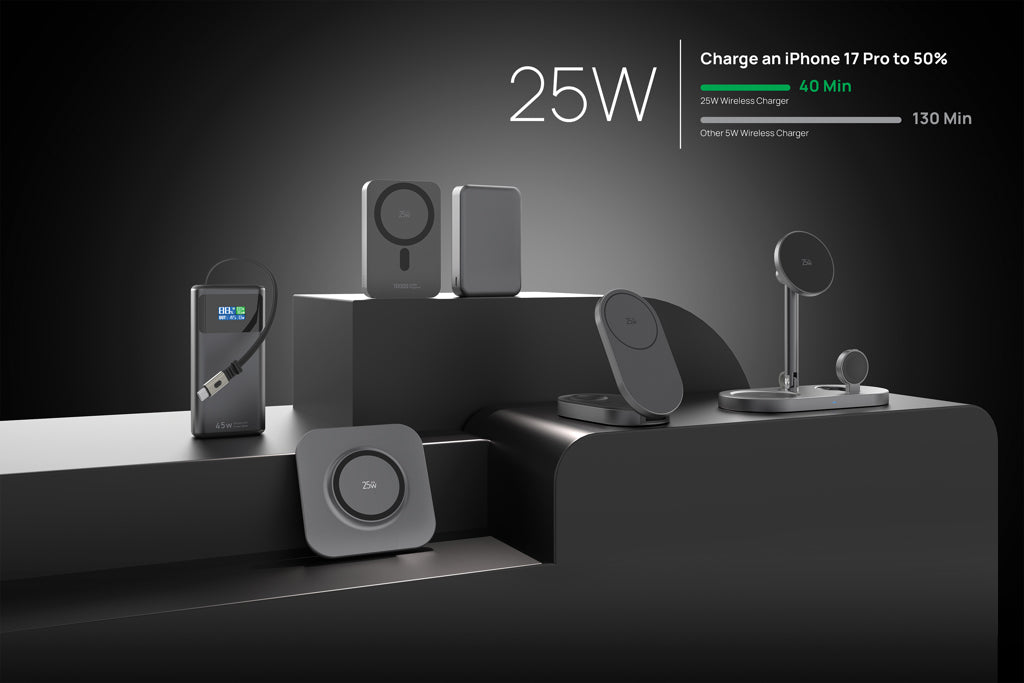 Quantum RCS ultra-fast 25W Magnetic desk wireless Charger