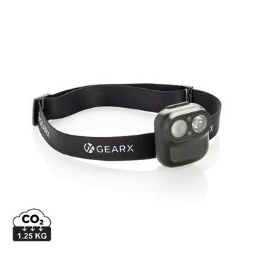 Gear X RCS rPlastic head torch with motion sensor