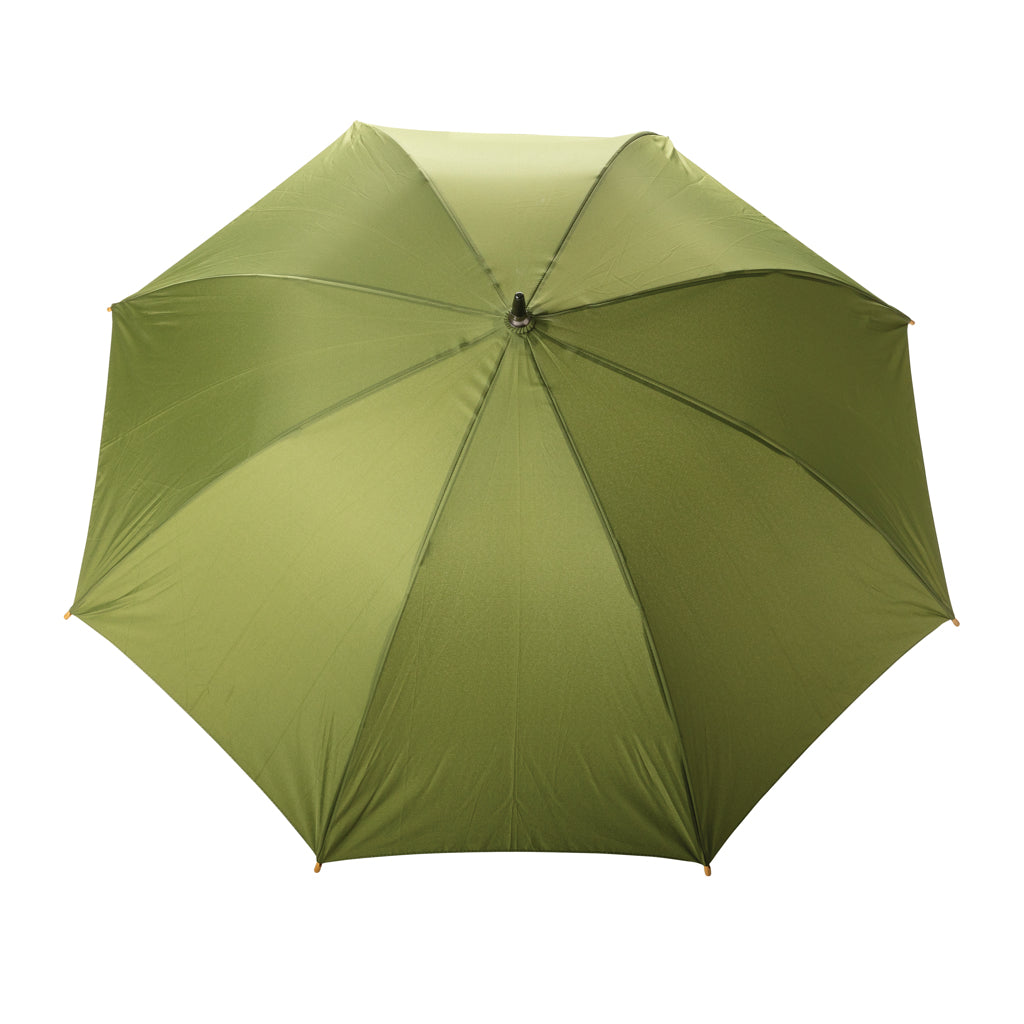 23' Impact AWARE™ RPET 190T auto open bamboo umbrella