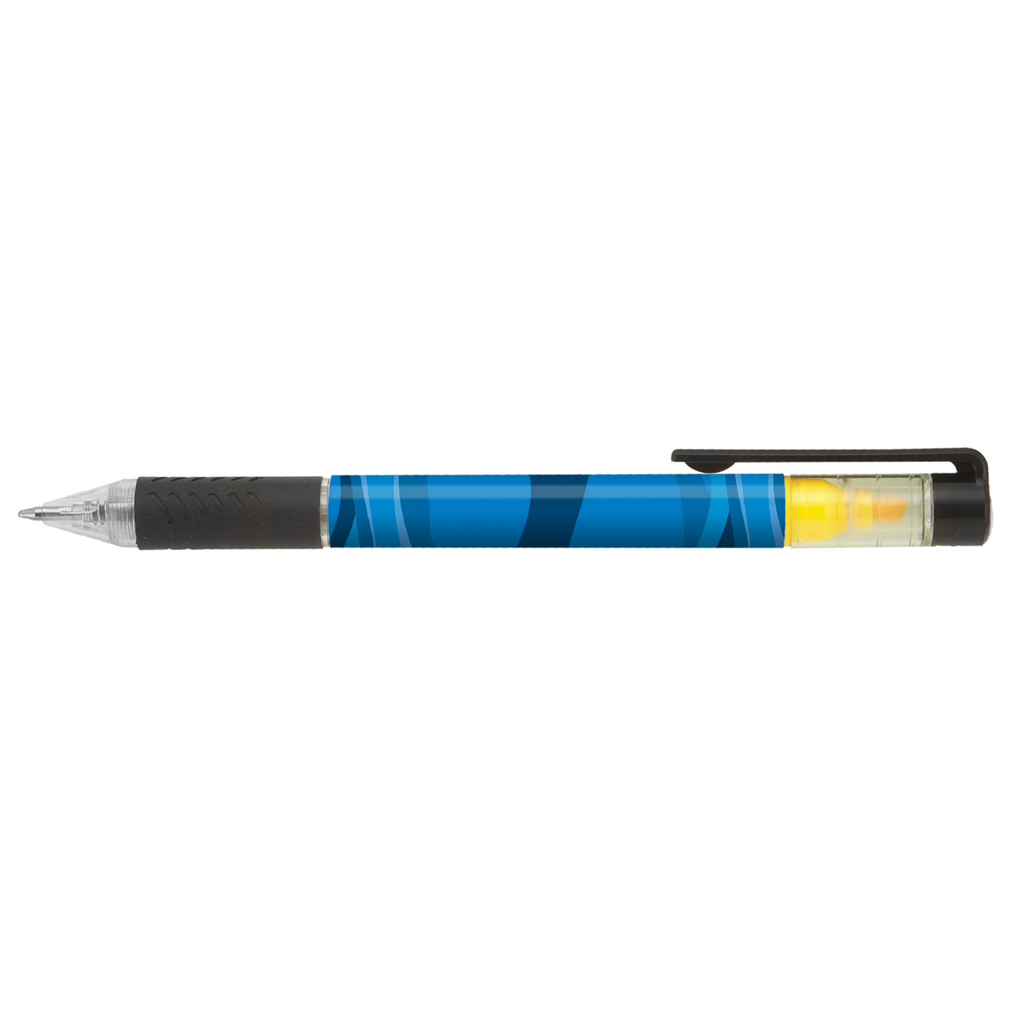 Bergman Highlighter Pen promotional pen in yellow printed with your company logo