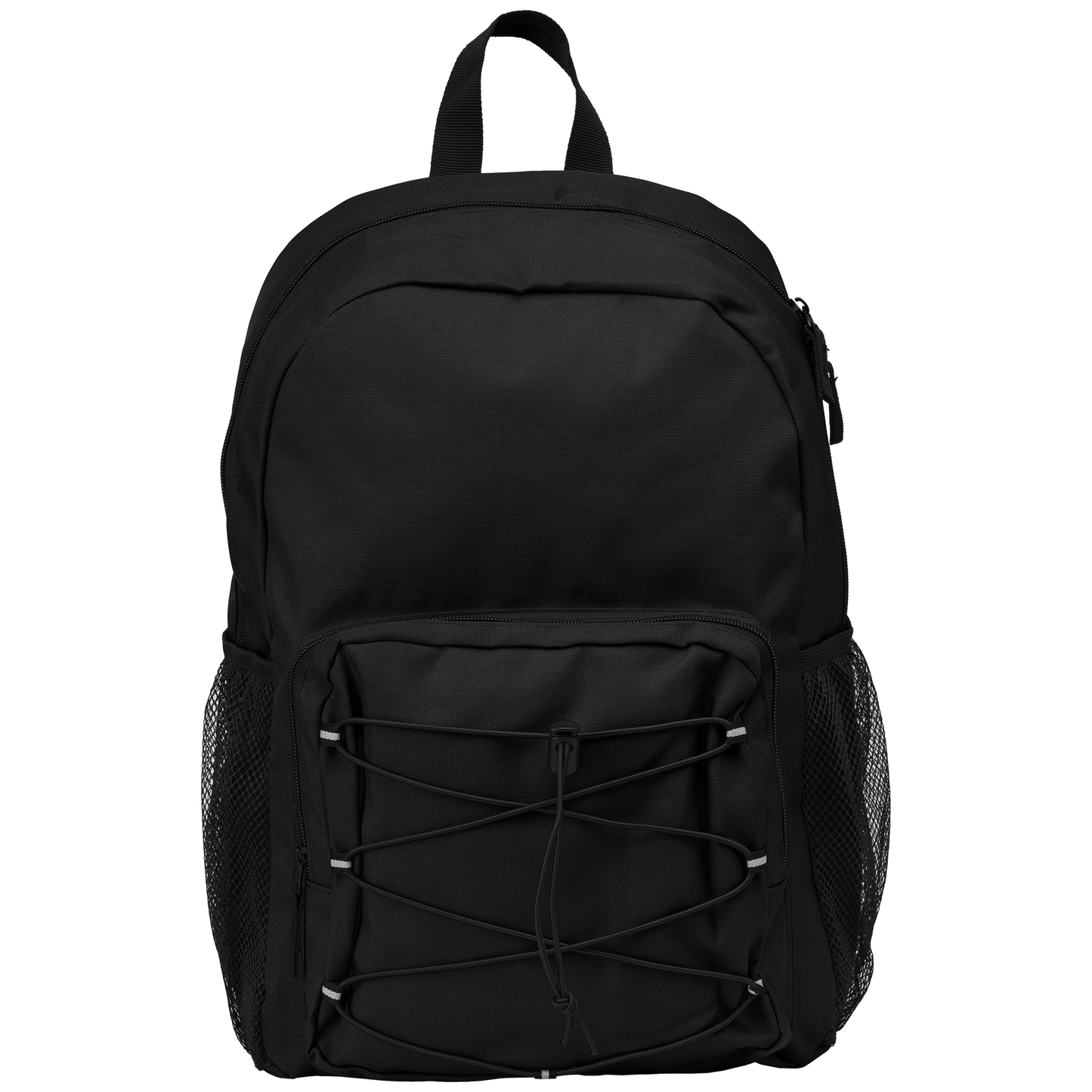 Horizon promotional backpack in black printed with your company logo