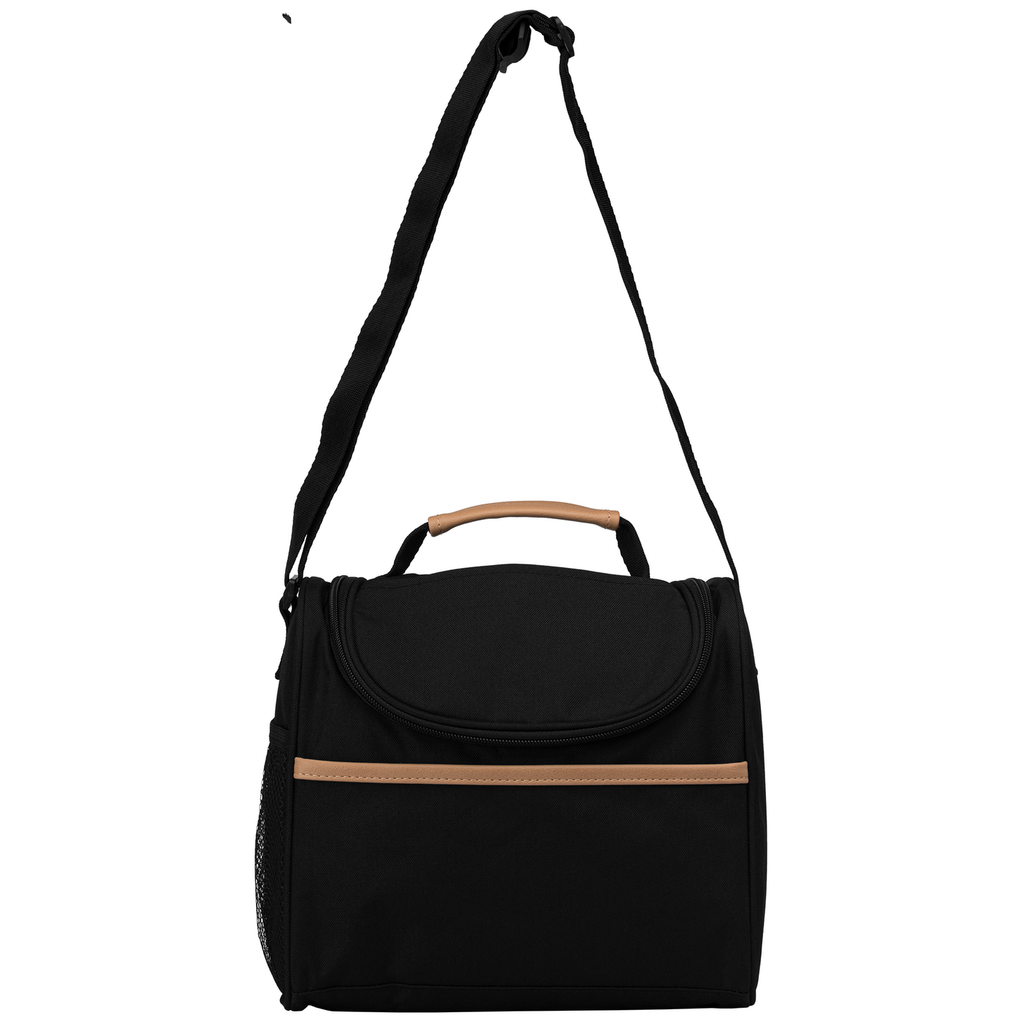 Lund promotional cooler bag in black printed with your company logo