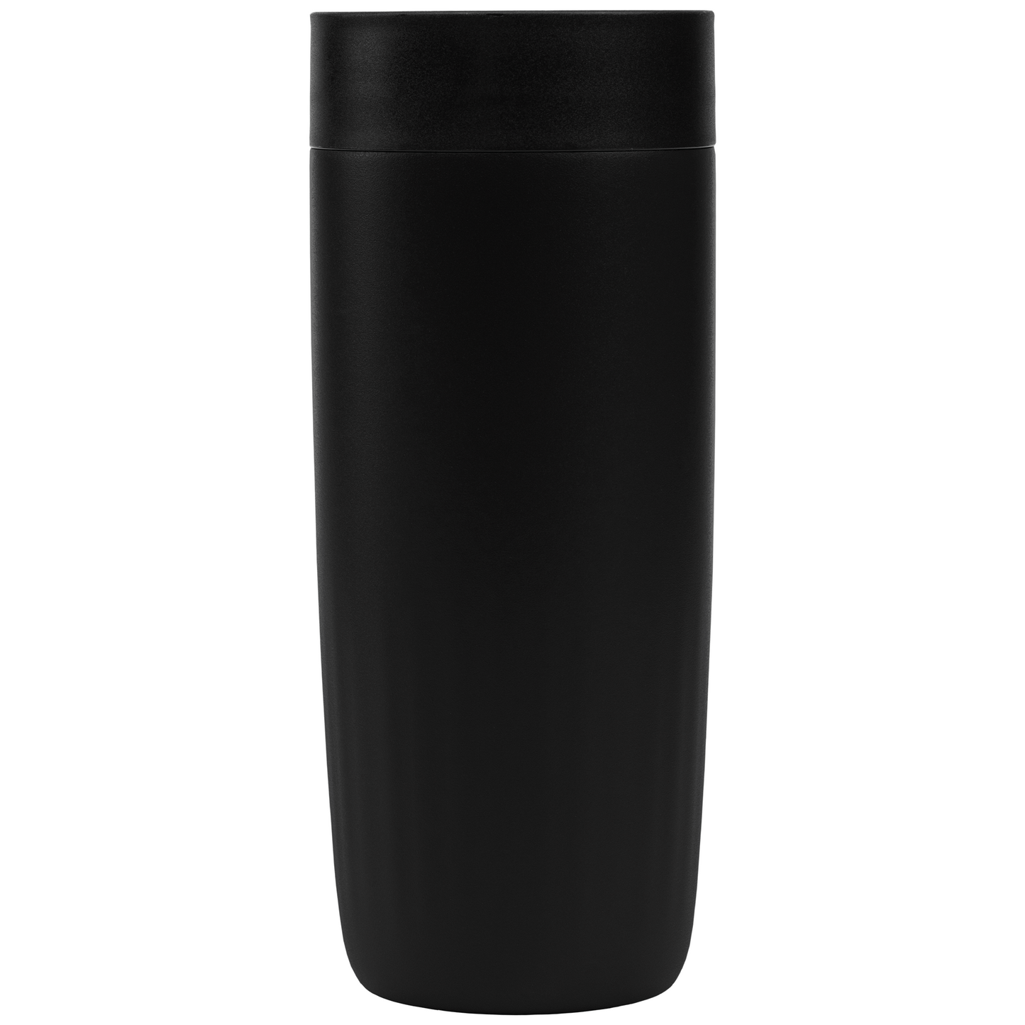 Majesty Recycled Stainless Steel Tumbler promotional travel cup in black laser engraved with your company logo