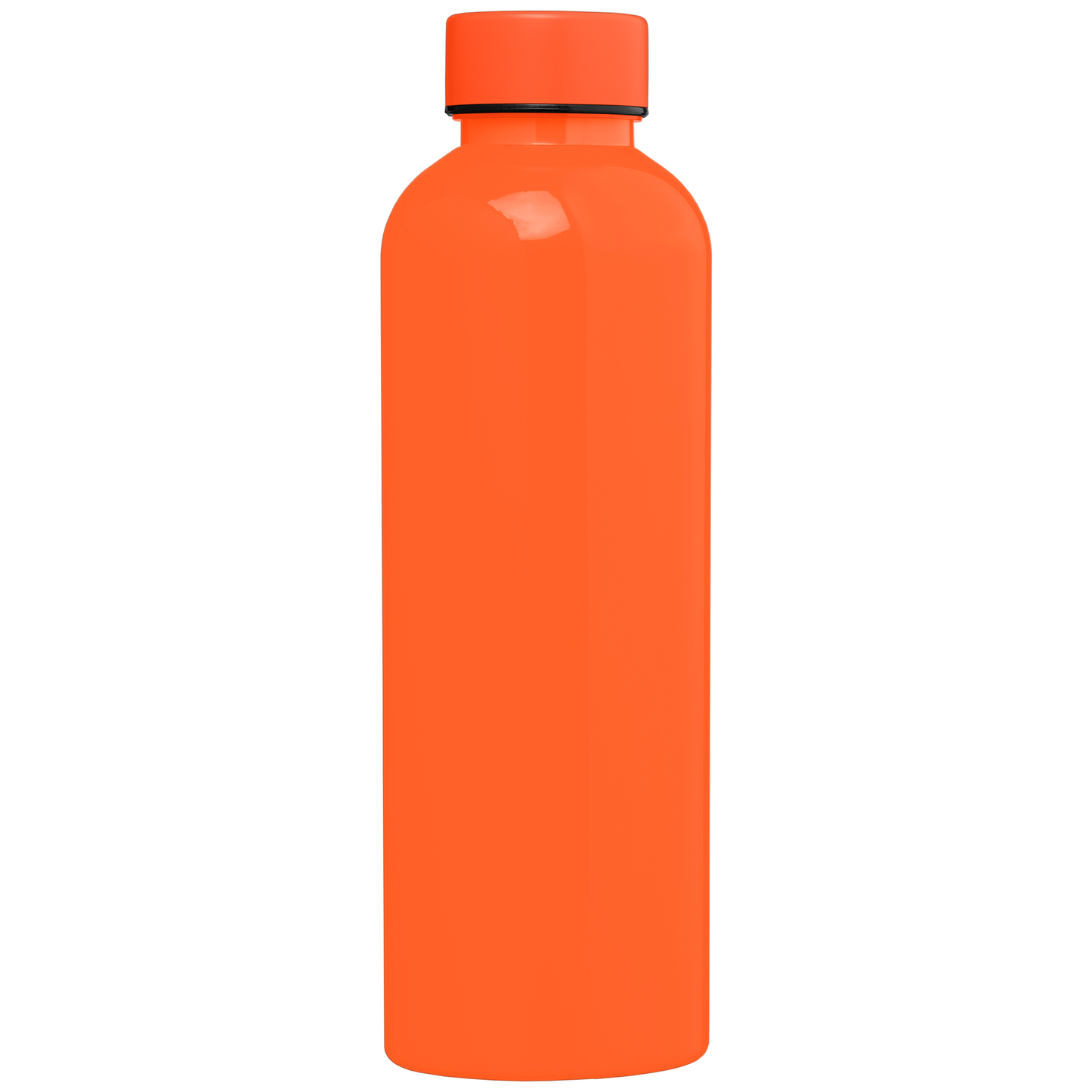 Norden rPET Glossy Monochrome Leakproof Bottle promotional bottle in orange printed with your company logo