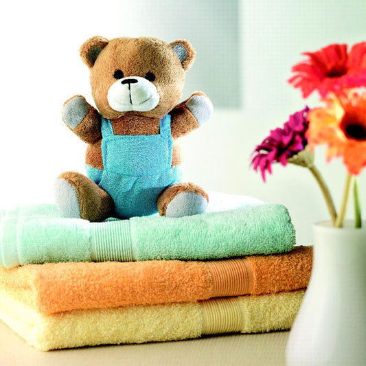 NICO - Oso de peluche con pantalón publicitario