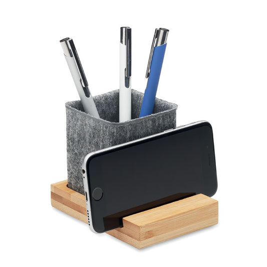 OROSTAN - Soporte para teléfono con recipiente para rotulador RPET